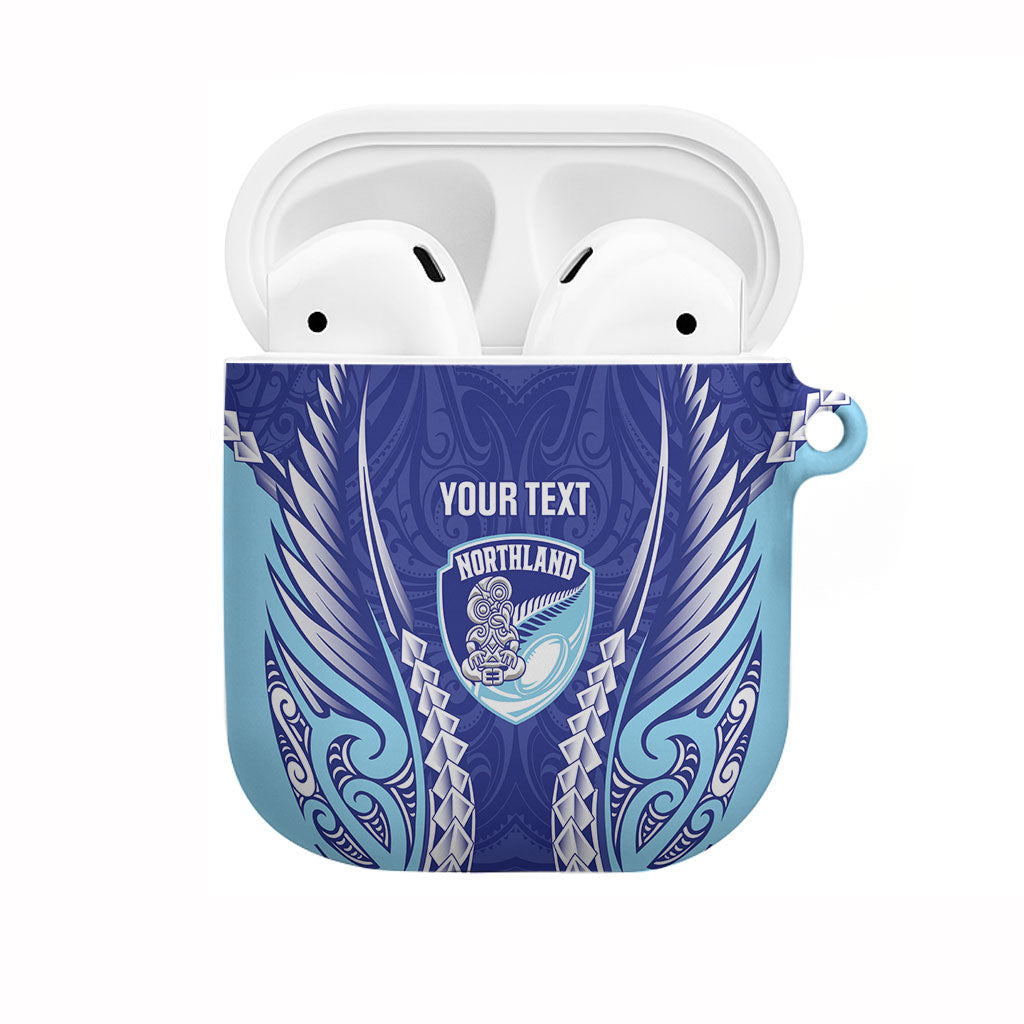 Northland 2026 Rugby Custom AirPods Case NZ Maori Silver Fern LT14 Blue - Polynesian Pride