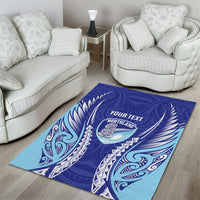 Northland 2026 Rugby Custom Area Rug NZ Maori Silver Fern LT14 - Polynesian Pride