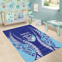 Northland 2026 Rugby Custom Area Rug NZ Maori Silver Fern LT14 - Polynesian Pride