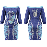 Northland 2026 Rugby Custom Couples Matching Off The Shoulder Long Sleeve Dress and Long Sleeve Button Shirt NZ Maori Silver Fern LT14 - Polynesian Pride