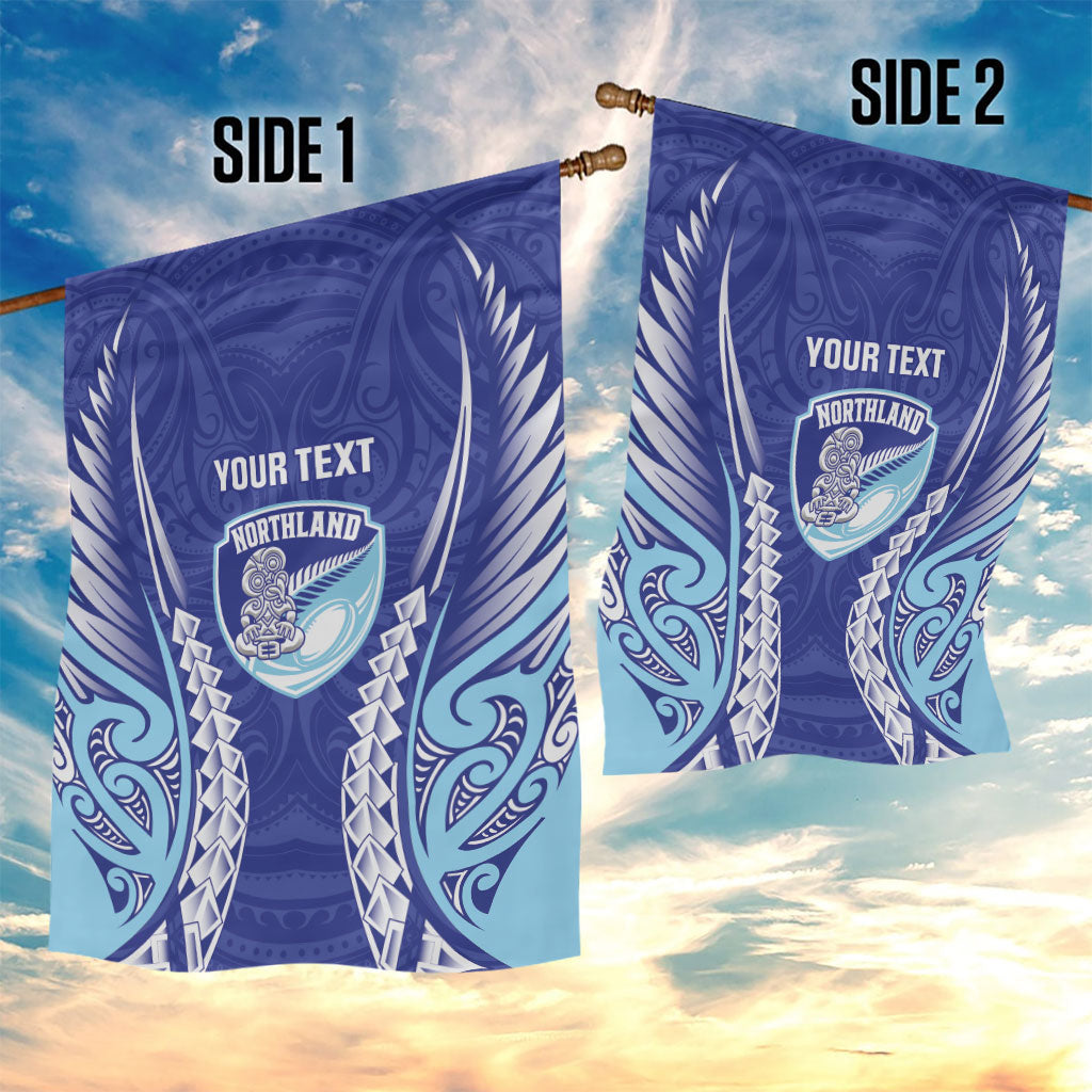 Northland 2026 Rugby Custom Garden Flag NZ Maori Silver Fern