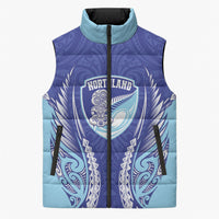 Northland 2026 Rugby Custom Sleeveless Puffer Jacket NZ Maori Silver Fern