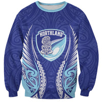 Northland 2026 Rugby Custom Sweatshirt NZ Maori Silver Fern LT14 Unisex Blue - Polynesian Pride