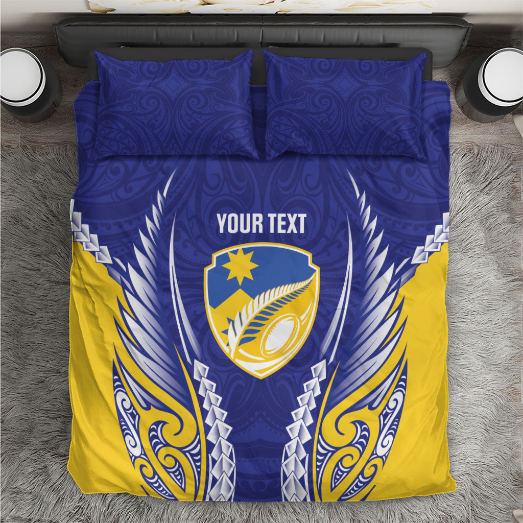 Otago 2026 Rugby Custom Bedding Set NZ Maori Silver Fern LT14 Blue - Polynesian Pride