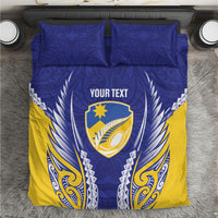 Otago 2026 Rugby Custom Bedding Set NZ Maori Silver Fern LT14 Blue - Polynesian Pride