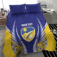 Otago 2026 Rugby Custom Bedding Set NZ Maori Silver Fern LT14 - Polynesian Pride