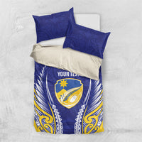 Otago 2026 Rugby Custom Bedding Set NZ Maori Silver Fern LT14 US Twin 172cm x 218cm Blue - Polynesian Pride