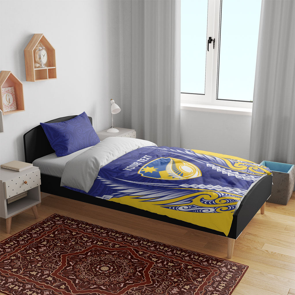 Otago 2026 Rugby Custom Bedding Set NZ Maori Silver Fern LT14 - Polynesian Pride