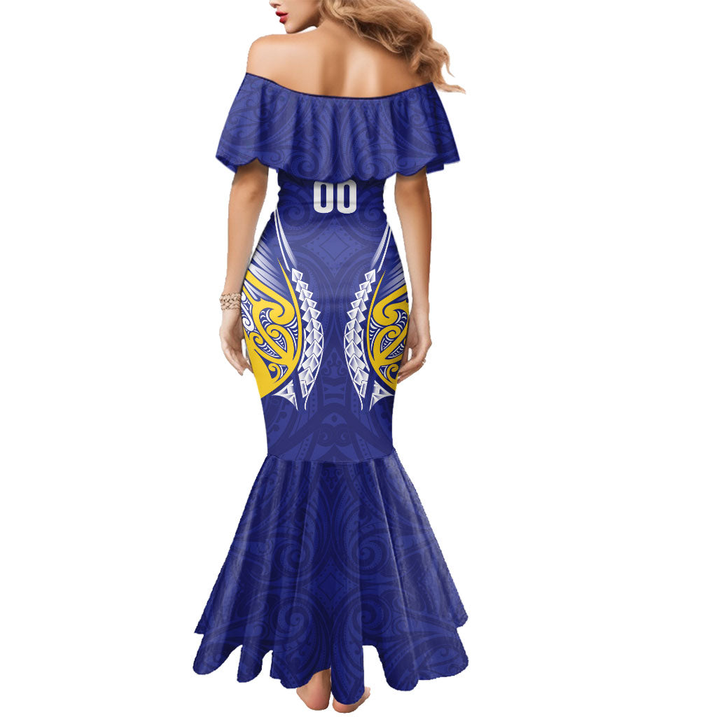 Otago 2026 Rugby Custom Family Matching Mermaid Dress and Hawaiian Shirt NZ Maori Silver Fern LT14 - Polynesian Pride