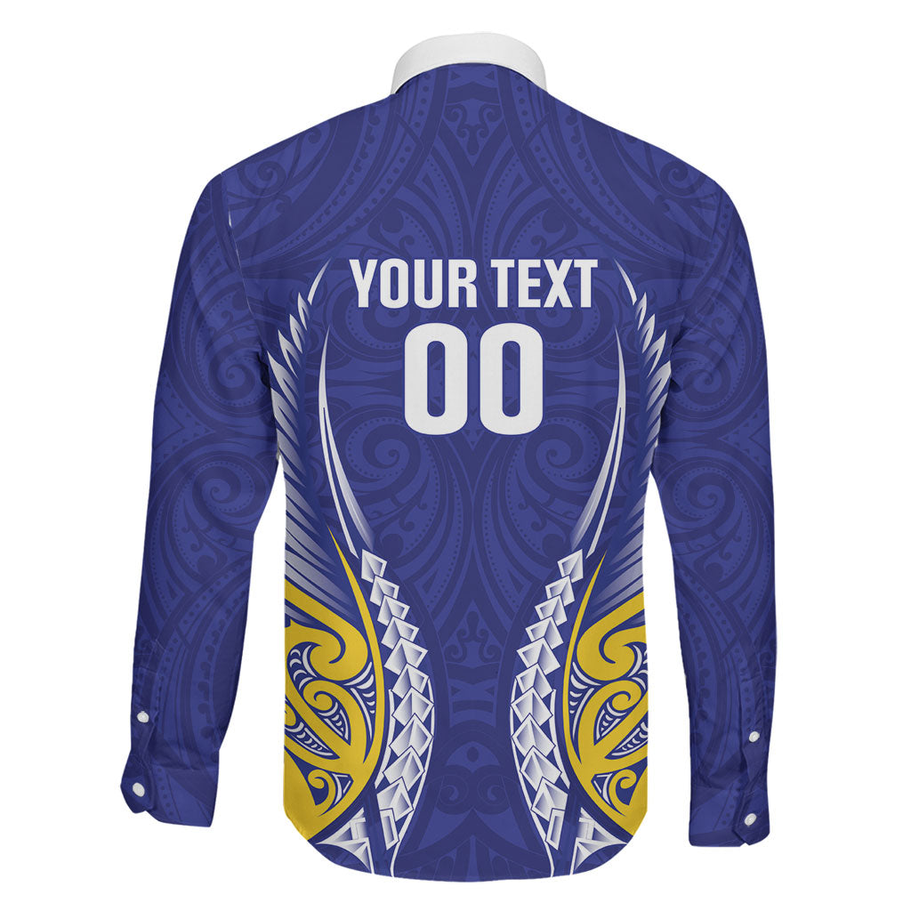 Otago 2026 Rugby Custom Family Matching Off Shoulder Maxi Dress and Hawaiian Shirt NZ Maori Silver Fern LT14 - Polynesian Pride