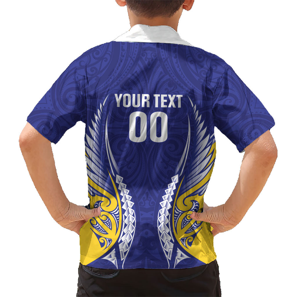 Otago 2026 Rugby Custom Family Matching Off Shoulder Short Dress and Hawaiian Shirt NZ Maori Silver Fern LT14 - Polynesian Pride