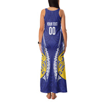 Otago 2026 Rugby Custom Family Matching Tank Maxi Dress and Hawaiian Shirt NZ Maori Silver Fern LT14 - Polynesian Pride