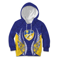 Otago 2026 Rugby Custom Kid Hoodie NZ Maori Silver Fern