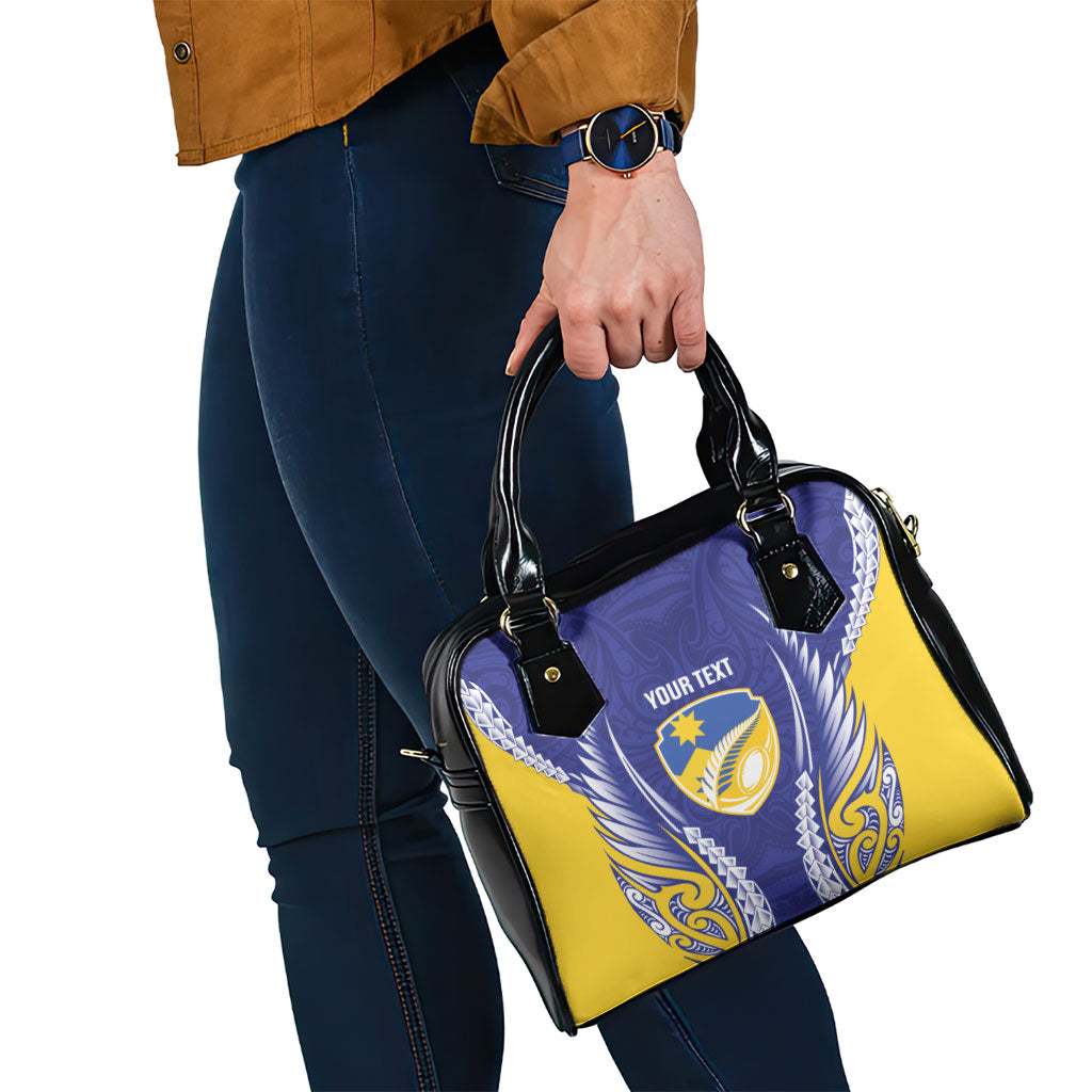 Otago 2026 Rugby Custom Shoulder Handbag NZ Maori Silver Fern LT14 - Polynesian Pride