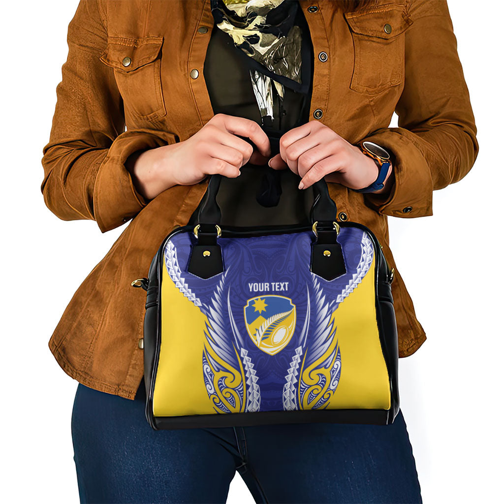 Otago 2026 Rugby Custom Shoulder Handbag NZ Maori Silver Fern LT14 - Polynesian Pride