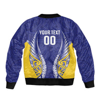 Otago 2026 Rugby Custom Sleeve Zip Bomber Jacket NZ Maori Silver Fern