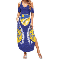 Otago 2026 Rugby Custom Summer Maxi Dress NZ Maori Silver Fern