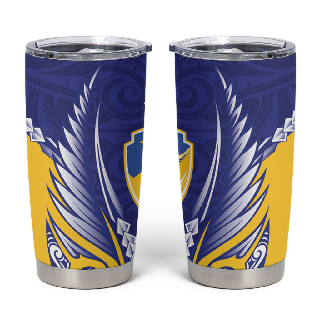Otago 2026 Rugby Custom Tumbler Cup NZ Maori Silver Fern