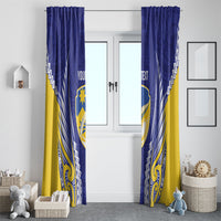 Otago 2026 Rugby Custom Window Curtain NZ Maori Silver Fern LT14 - Polynesian Pride