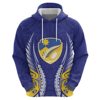 Otago 2026 Rugby Custom Zip Hoodie NZ Maori Silver Fern