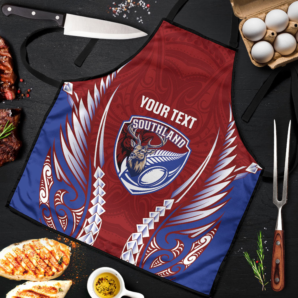 Southland 2026 Rugby Custom Apron NZ Maori Silver Fern