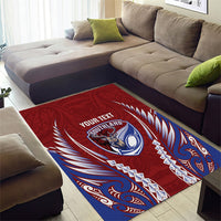 Southland 2026 Rugby Custom Area Rug NZ Maori Silver Fern