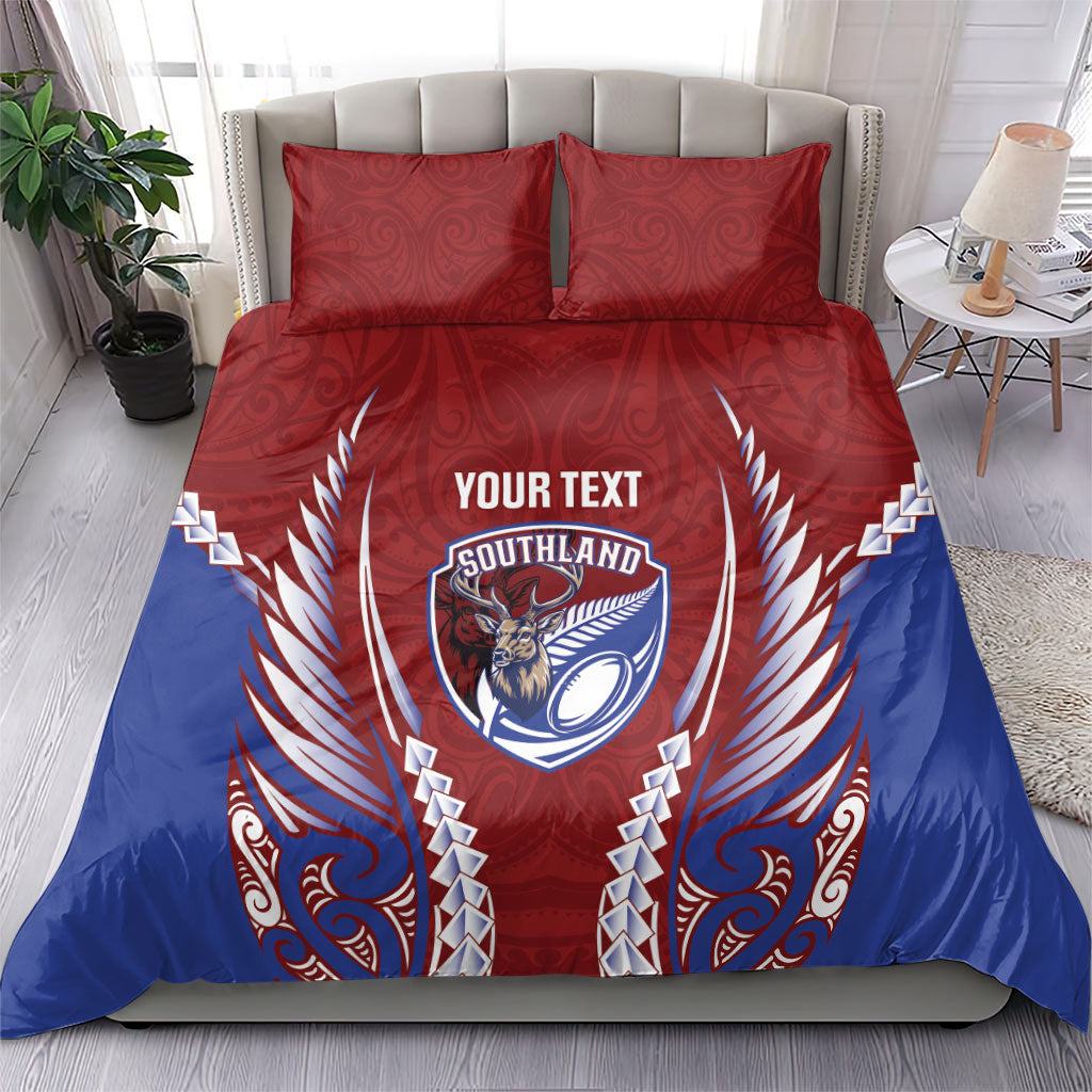 Southland 2026 Rugby Custom Bedding Set NZ Maori Silver Fern LT14 - Polynesian Pride