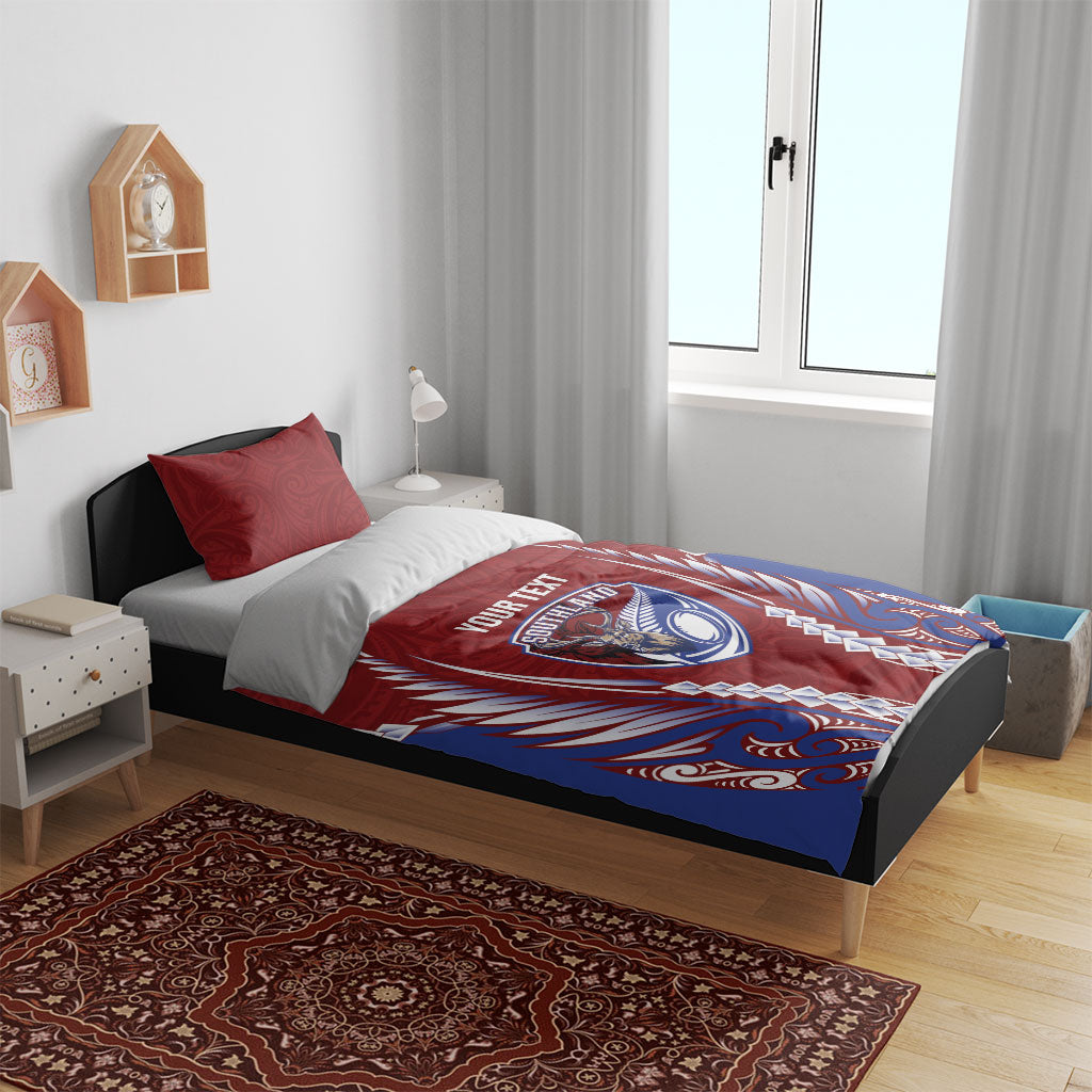 Southland 2026 Rugby Custom Bedding Set NZ Maori Silver Fern LT14 - Polynesian Pride