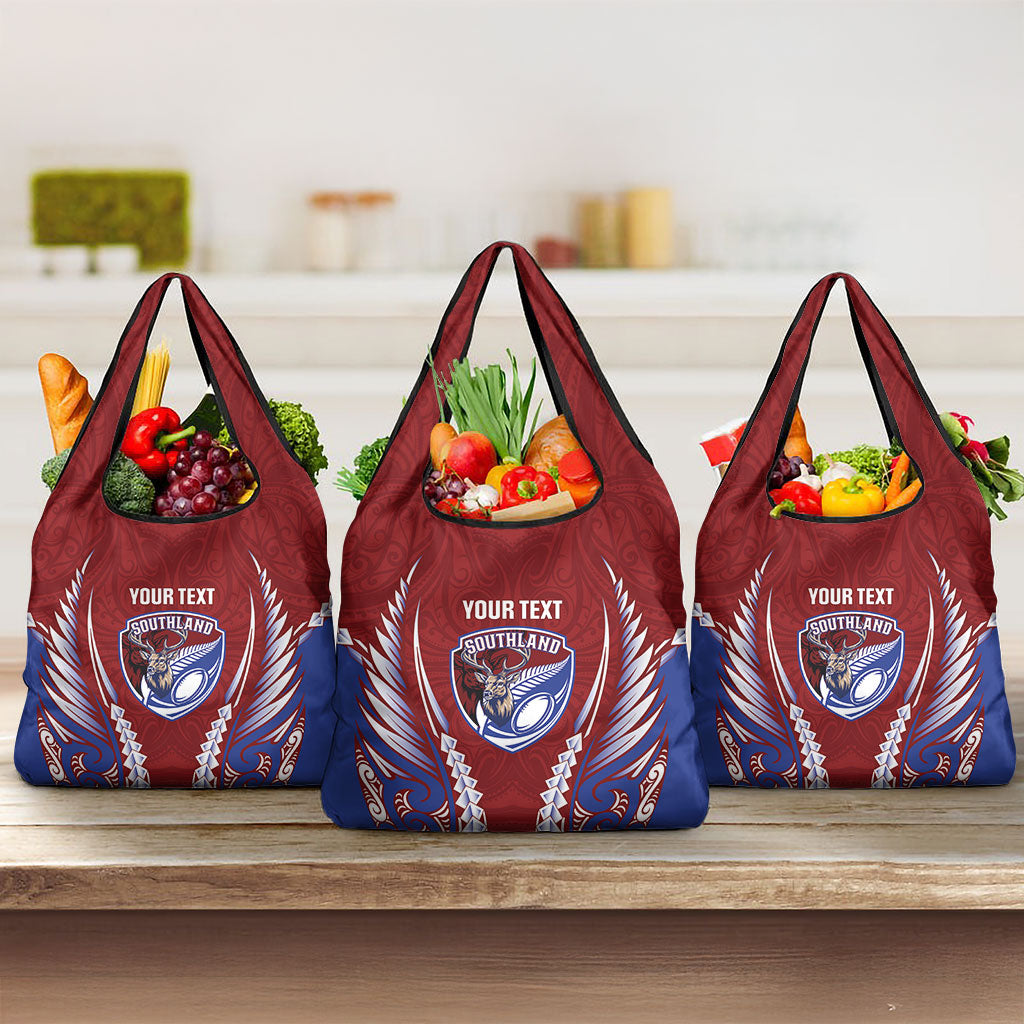 Southland 2026 Rugby Custom Grocery Bag NZ Maori Silver Fern