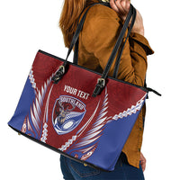 Southland 2026 Rugby Custom Leather Tote Bag NZ Maori Silver Fern
