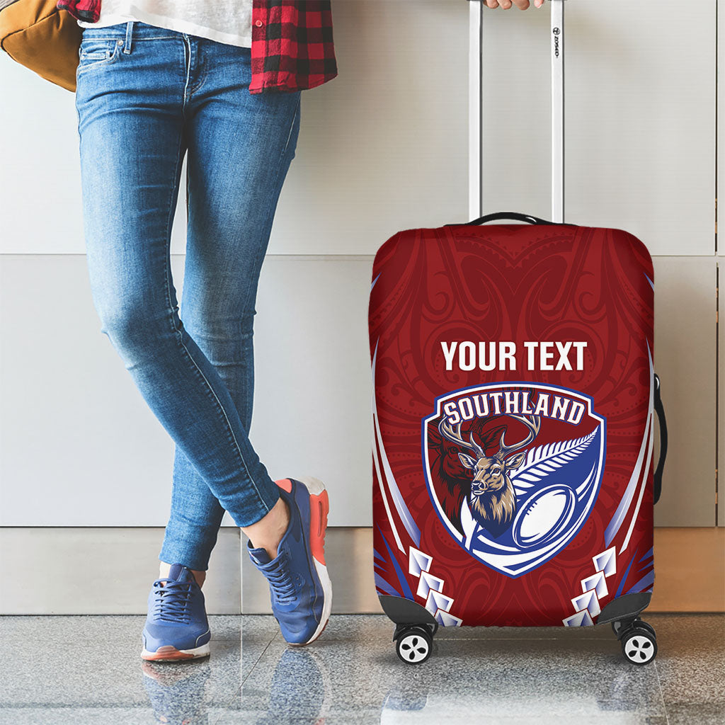 Southland 2026 Rugby Custom Luggage Cover NZ Maori Silver Fern