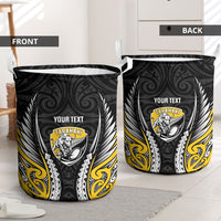 Taranaki 2026 Rugby Custom Laundry Basket NZ Maori Silver Fern LT14 - Polynesian Pride