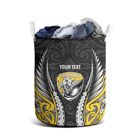 Taranaki 2026 Rugby Custom Laundry Basket NZ Maori Silver Fern LT14 - Polynesian Pride