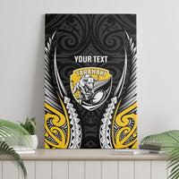 Taranaki 2026 Rugby Custom Canvas Wall Art NZ Maori Silver Fern