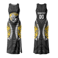 Taranaki 2026 Rugby Custom Couples Matching Tank Maxi Dress and Hawaiian Shirt NZ Maori Silver Fern LT14 - Polynesian Pride
