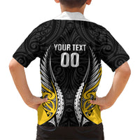 Taranaki 2026 Rugby Custom Family Matching Tank Maxi Dress and Hawaiian Shirt NZ Maori Silver Fern LT14 - Polynesian Pride