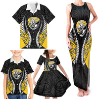 Taranaki 2026 Rugby Custom Family Matching Tank Maxi Dress and Hawaiian Shirt NZ Maori Silver Fern LT14 - Polynesian Pride