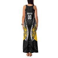 Taranaki 2026 Rugby Custom Family Matching Tank Maxi Dress and Hawaiian Shirt NZ Maori Silver Fern LT14 - Polynesian Pride