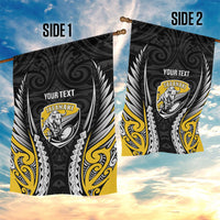Taranaki 2026 Rugby Custom Garden Flag NZ Maori Silver Fern LT14 - Polynesian Pride
