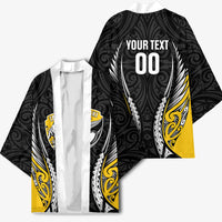 Taranaki 2026 Rugby Custom Kimono NZ Maori Silver Fern LT14 - Polynesian Pride