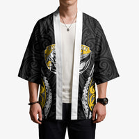 Taranaki 2026 Rugby Custom Kimono NZ Maori Silver Fern LT14 - Polynesian Pride