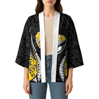 Taranaki 2026 Rugby Custom Kimono NZ Maori Silver Fern LT14 - Polynesian Pride