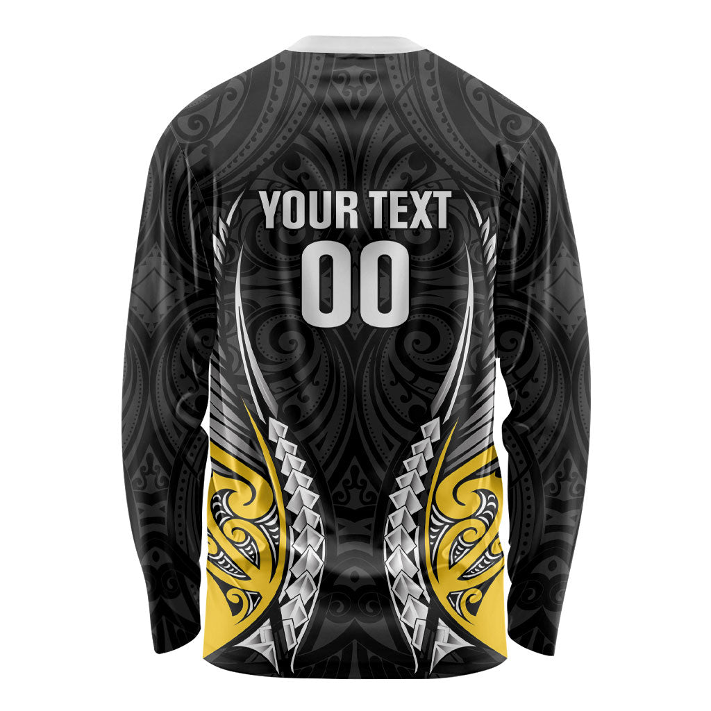 Taranaki 2026 Rugby Custom Long Sleeve Shirt NZ Maori Silver Fern