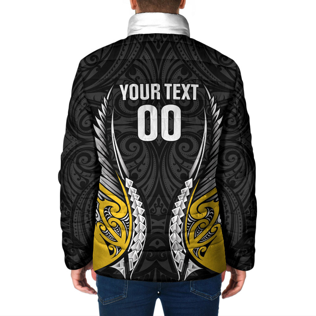 Taranaki 2026 Rugby Custom Padded Jacket NZ Maori Silver Fern