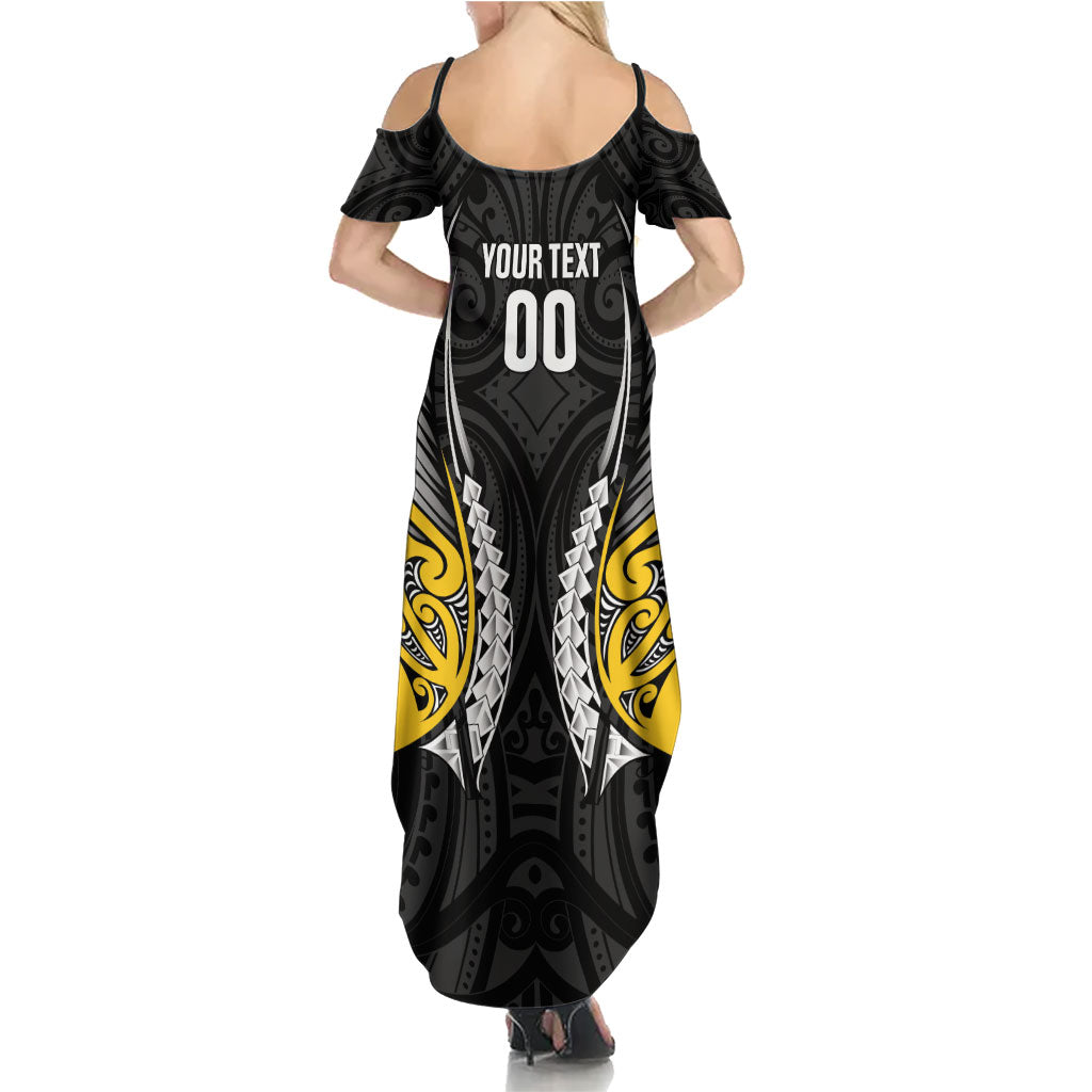 Taranaki 2026 Rugby Custom Summer Maxi Dress NZ Maori Silver Fern