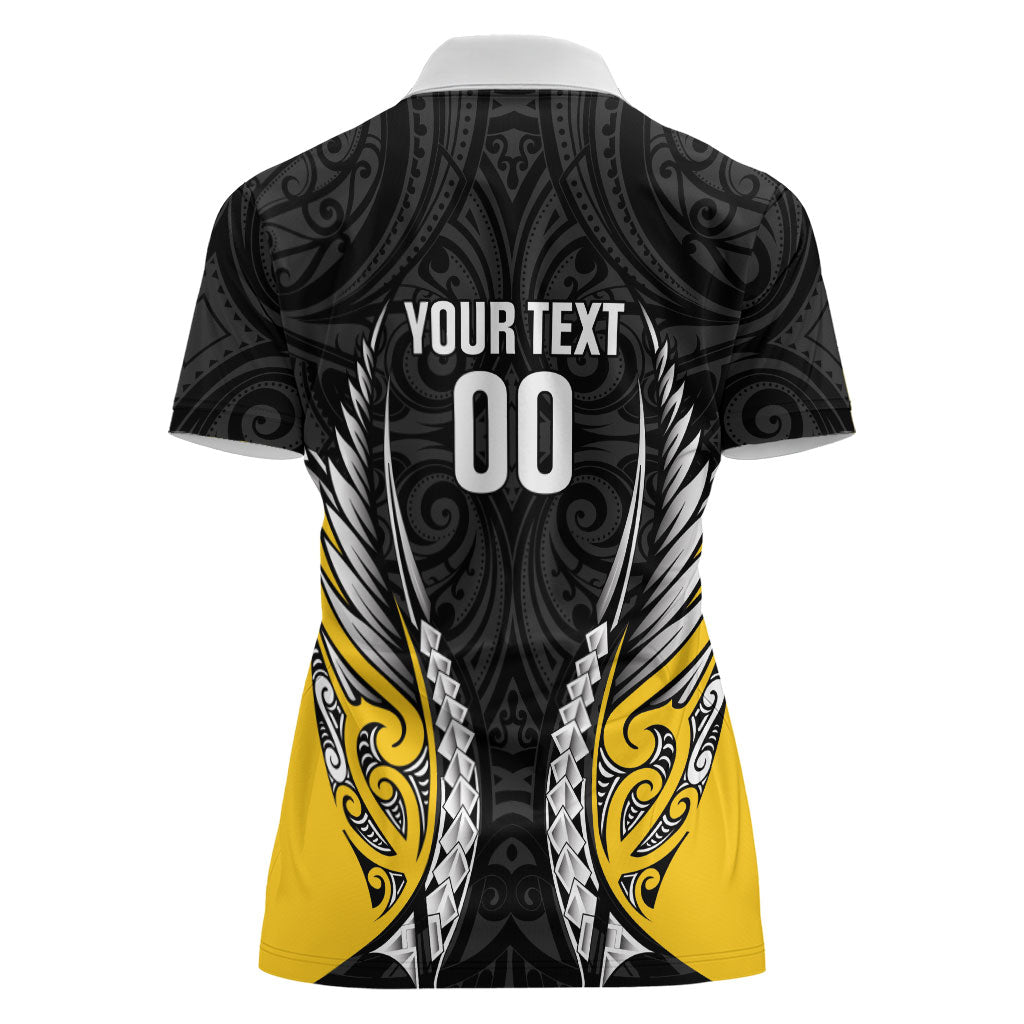 Taranaki 2026 Rugby Custom Women Polo Shirt NZ Maori Silver Fern LT14 - Polynesian Pride