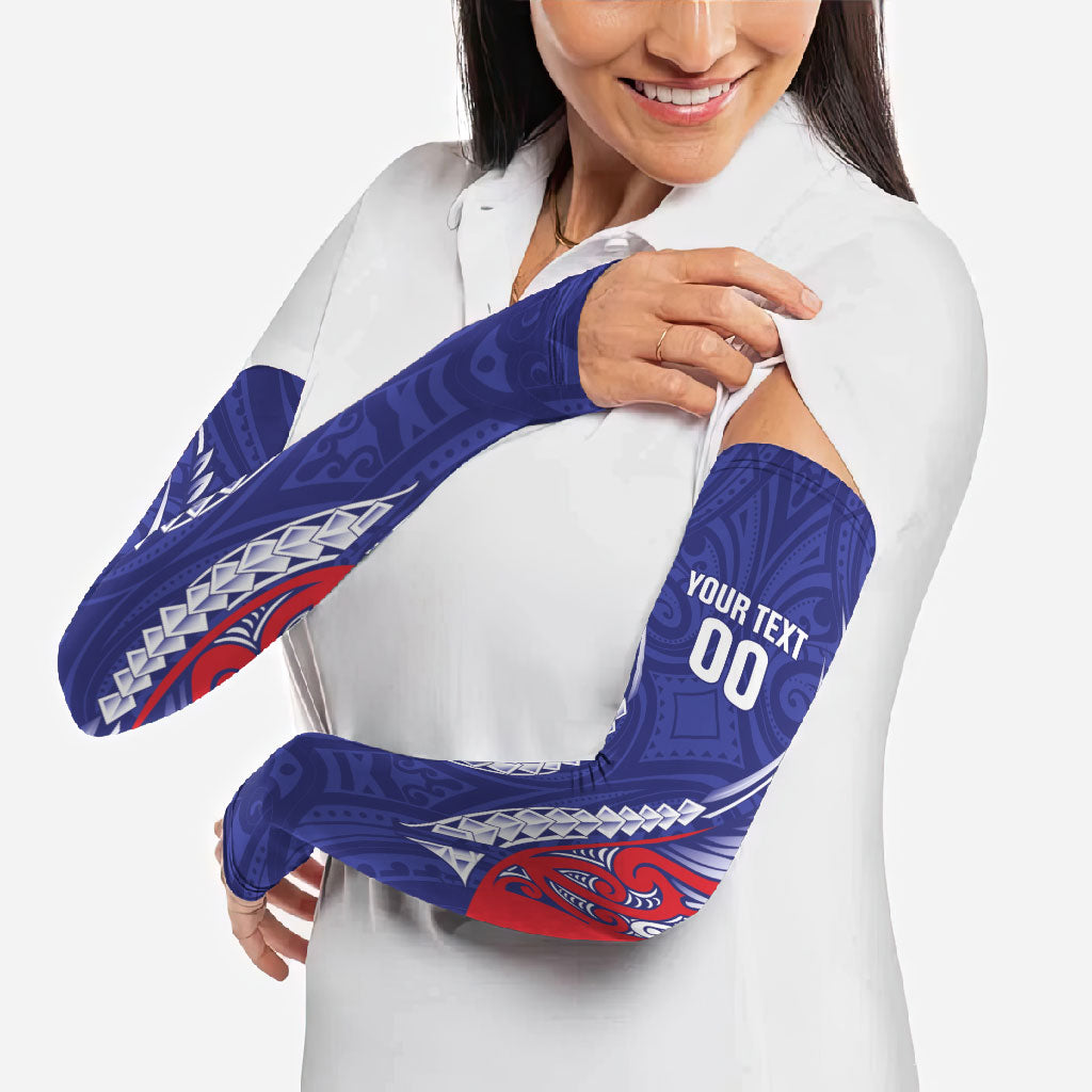 Tasman Bay 2026 Rugby Custom Arm Sleeves NZ Maori Silver Fern