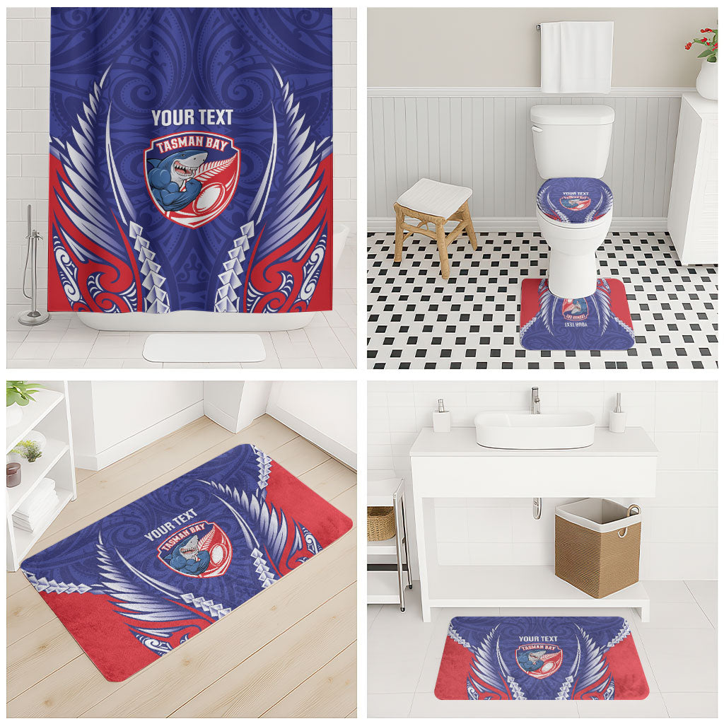 Tasman Bay 2026 Rugby Custom Bathroom Set NZ Maori Silver Fern