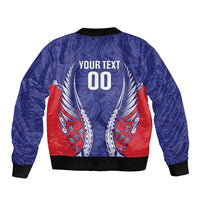 Tasman Bay 2026 Rugby Custom Bomber Jacket NZ Maori Silver Fern