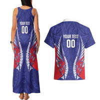 Tasman Bay 2026 Rugby Custom Couples Matching Tank Maxi Dress and Hawaiian Shirt NZ Maori Silver Fern LT14 - Polynesian Pride